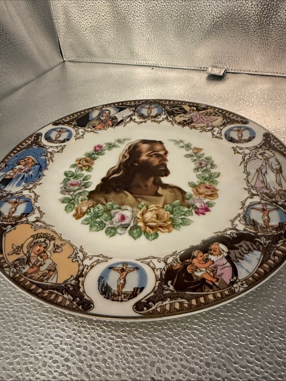 Vintage Japanese Porcelain Decorative plate “Life of Jesus”